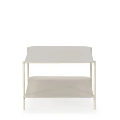 Drawer JUDITH Table basse rectangulaire en métal à double plateau
