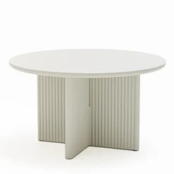No name JURA Table basse ronde en bois ø80cm