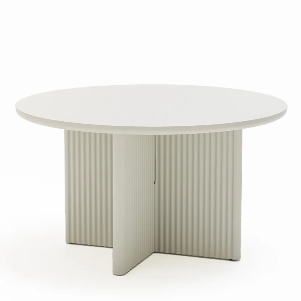 No name JURA Table basse ronde en bois ø80cm