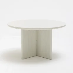 No name JURA Table basse ronde en bois ø80cm