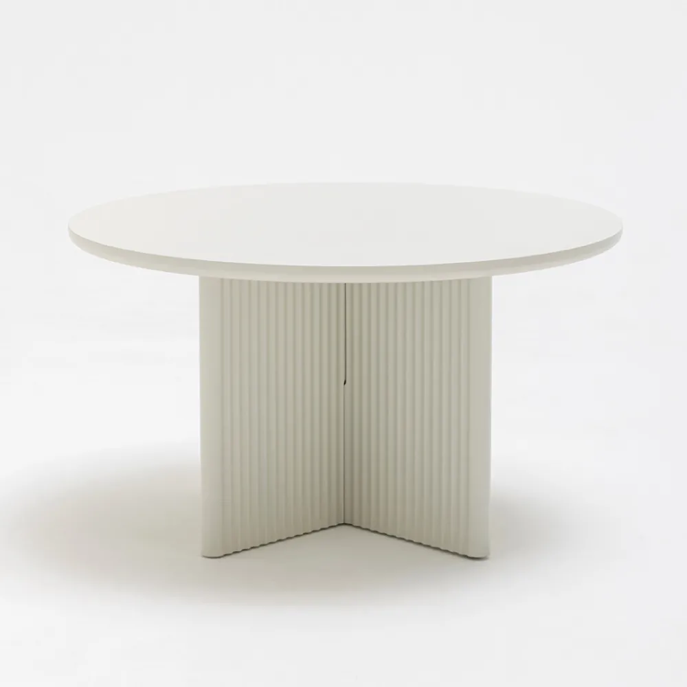 No name JURA Table basse ronde en bois ø80cm