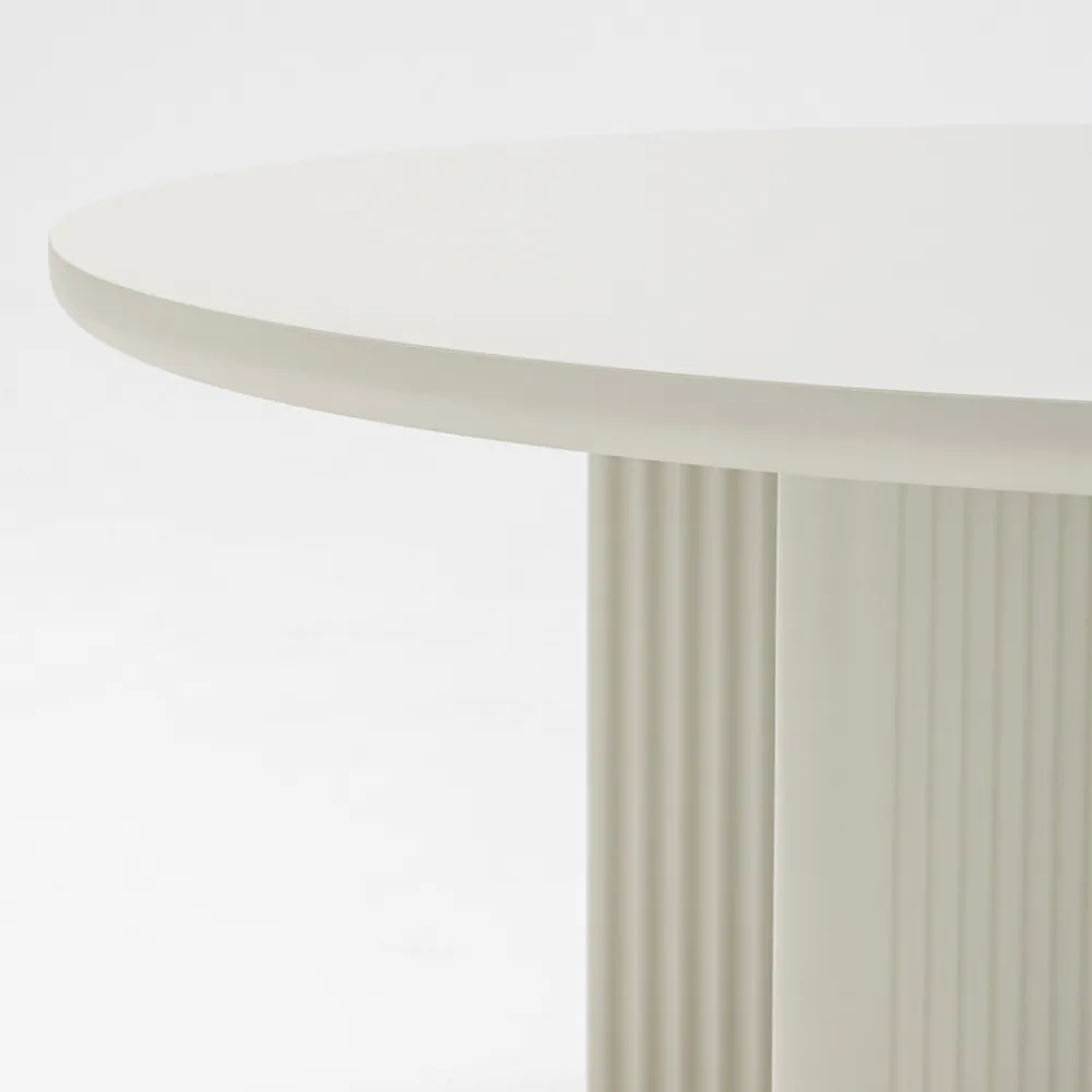 No name JURA Table basse ronde en bois ø80cm