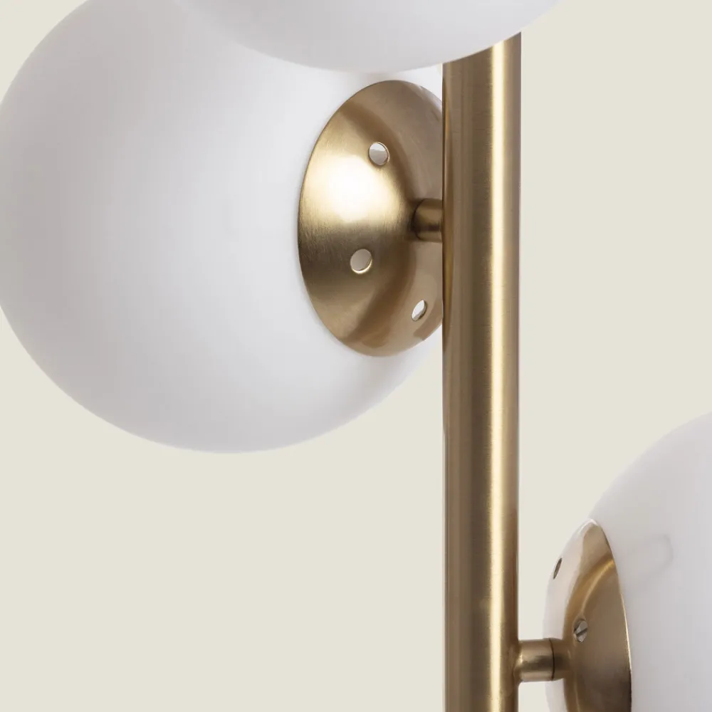 Drawer KANO Lampadaire avec 3 points lumineux en verre H148cm