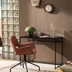 Drawer KENDO Chaise de bureau pivotante en tissu et métal
