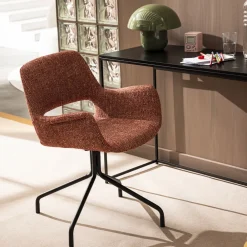 Drawer KENDO Chaise de bureau pivotante en tissu et métal