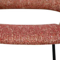 Drawer KENDY Lot de 2 fauteuils de table en tissu et métal