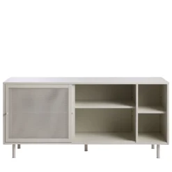 No name KISO Buffet 2 portes, 2 niches en métal L160cm