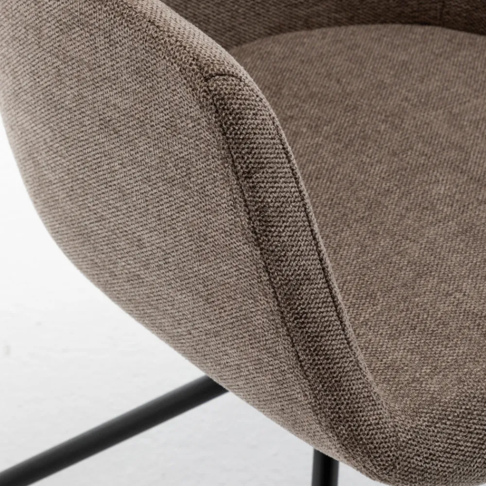 Drawer KOOIJ Chaise de bureau en tissu et métal