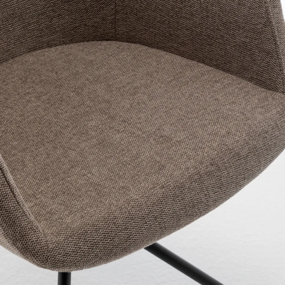 Drawer KOOIJ Chaise de bureau en tissu et métal