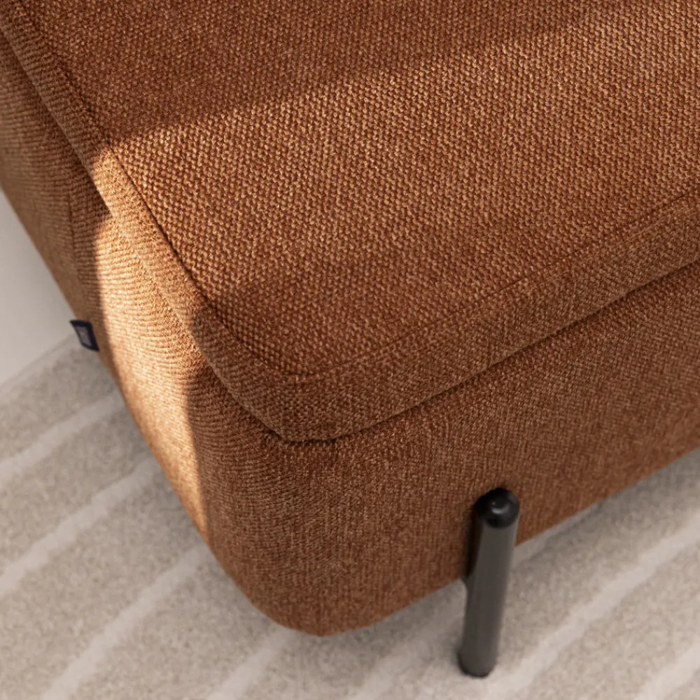 Drawer KOS Banc coffre en tissu et métal L100cm