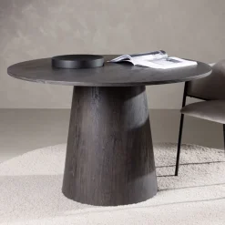 Venture Home LANZO Table à manger 4 personnes ronde en bois