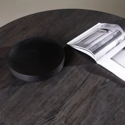 Venture Home LANZO Table à manger 4 personnes ronde en bois