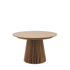 Drawer LEA Table à manger extensible 4 à 8 personnes en bois ø120-200x120cm