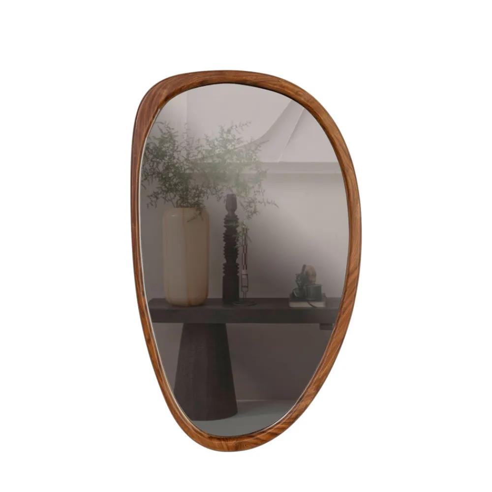 Woood LEIF Miroir organique en bois 64x38cm