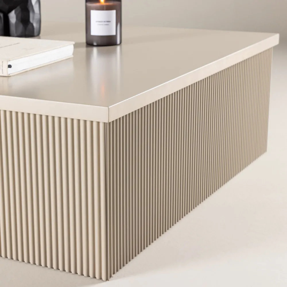 Venture Home LENOX Table basse carrée en bois 90x90cm