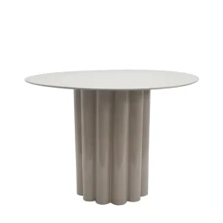 Drawer LEON Table basse ronde en aluminium ø64cm