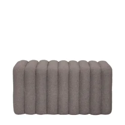 Drawer LETO Banc rembourré en tissu bouclette L79cm