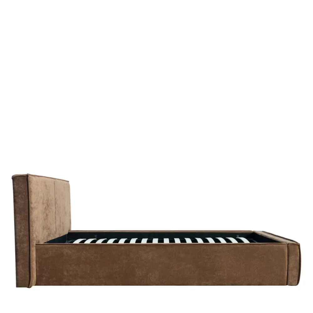 Drawer LIBERIA Lit coffre en tissu chenille 160x200cm