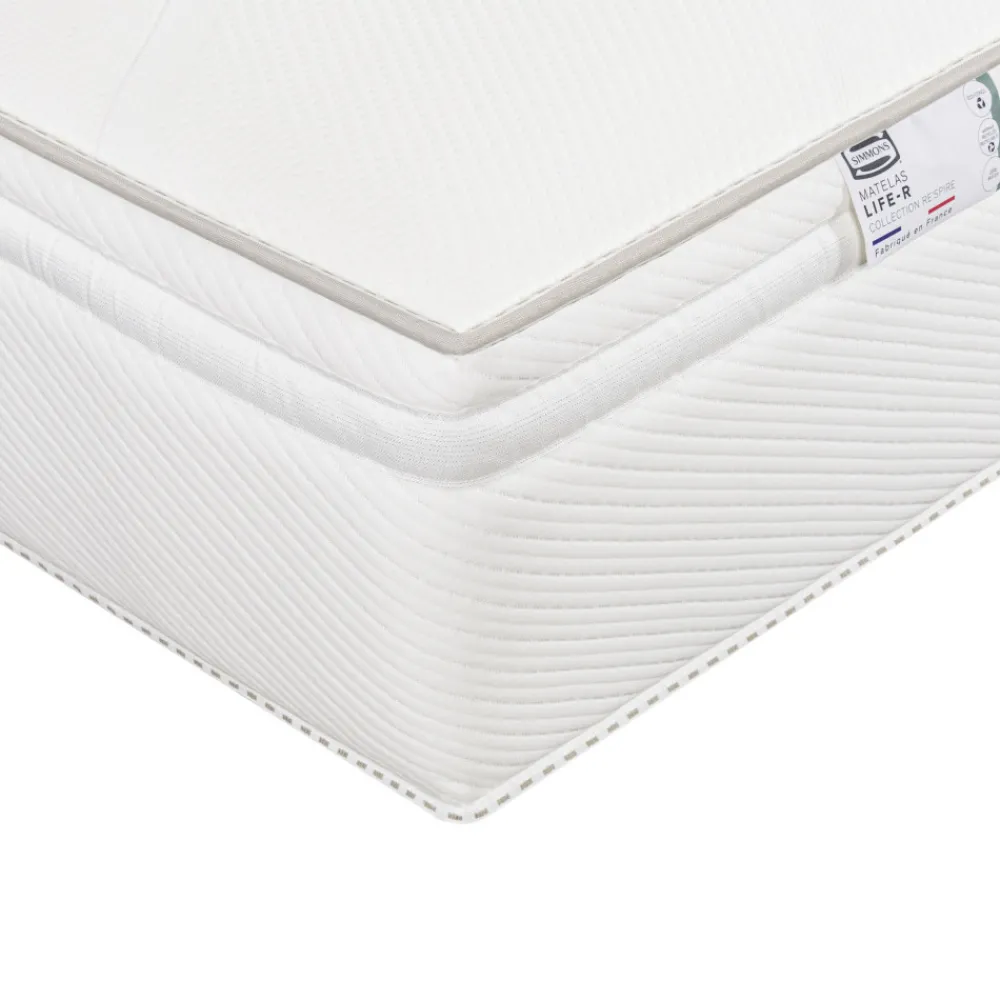 Simmons LIFE-R Matelas 100% ressorts, épaisseur 29cm, accueil équilibré