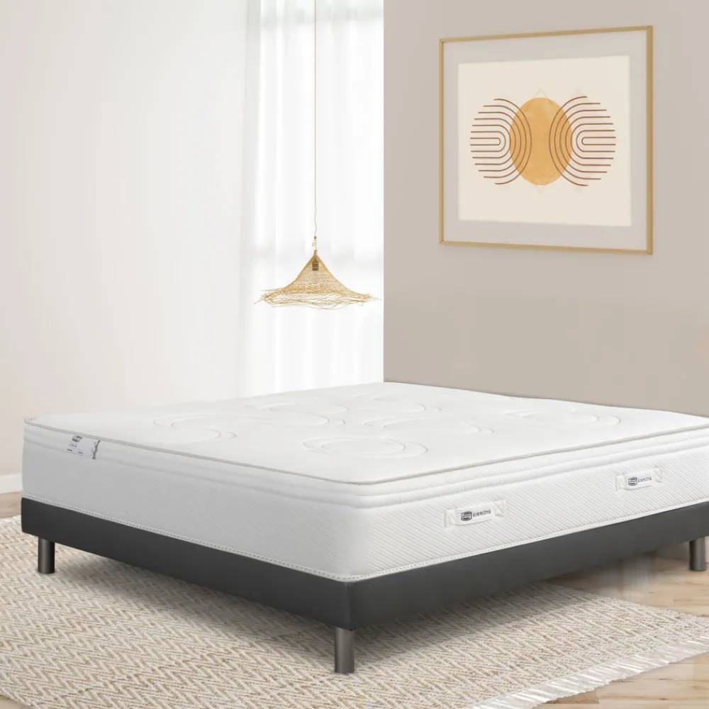 Simmons LIFE-R Matelas 100% ressorts, épaisseur 29cm, accueil équilibré
