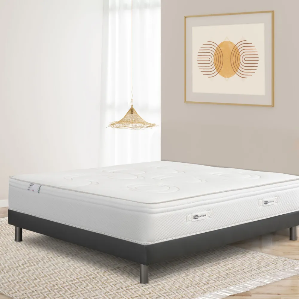 Simmons LIFE-R Matelas 100% ressorts, épaisseur 29cm, accueil équilibré