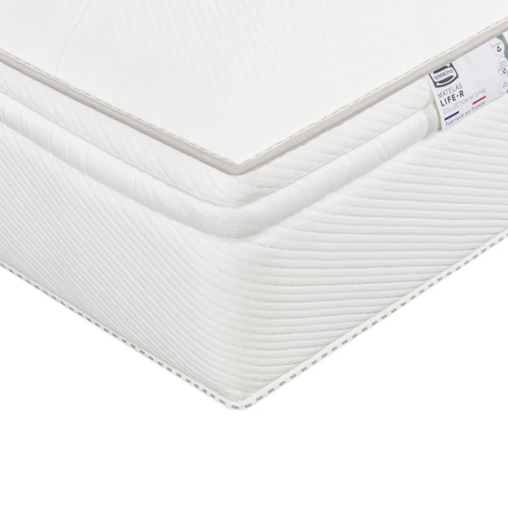Simmons LIFE-R Matelas 100% ressorts, épaisseur 29cm, accueil équilibré