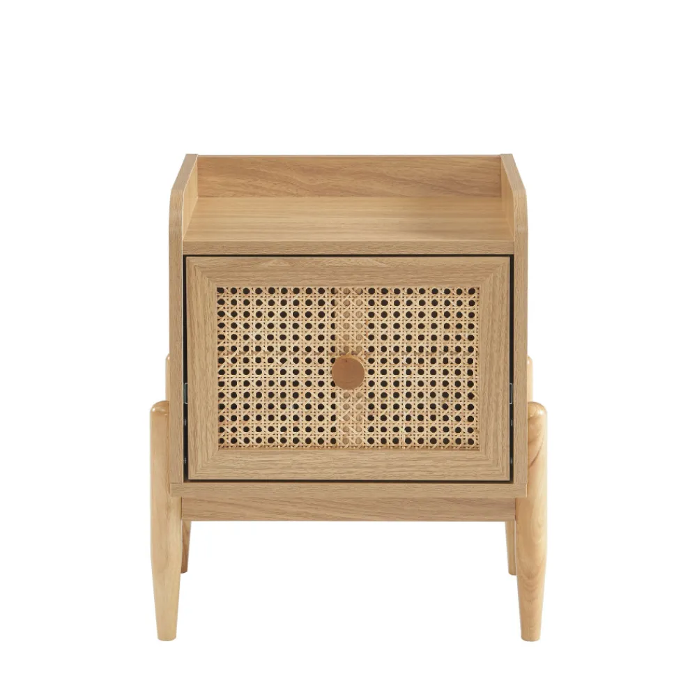 Enfant No name LILOU Table de chevet enfant 1 tiroir en bois et cannage