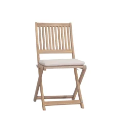 Drawer LINA Lot de 2 chaises pliantes de jardin en bois