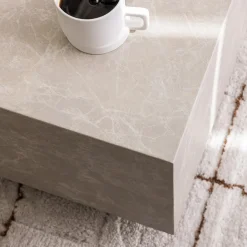 Drawer LIPANI Table basse effet marbre 90x50cm