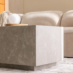 Drawer LIPANI Table basse effet marbre 90x50cm