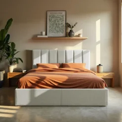 Drawer LOU Lit coffre en tissu 140x190cm