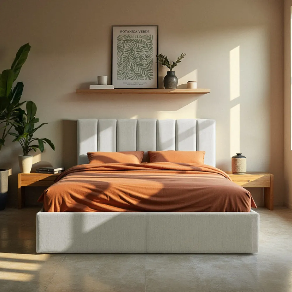Drawer LOU Lit coffre en tissu 140x190cm