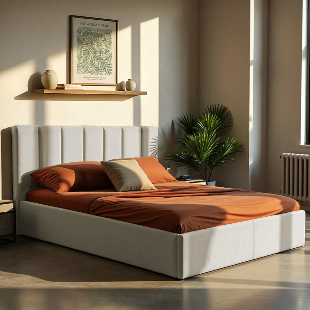 Drawer LOU Lit coffre en tissu 140x190cm