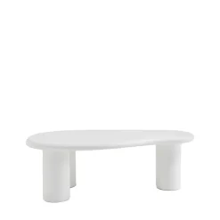 Drawer LUNA Table basse organique en fibre de ciment L120cm