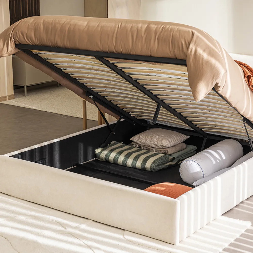 Drawer MAC BETH Lit coffre en tissu 160x200cm