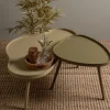 Woood MAE Table basse de forme organique en bois 61x40cm