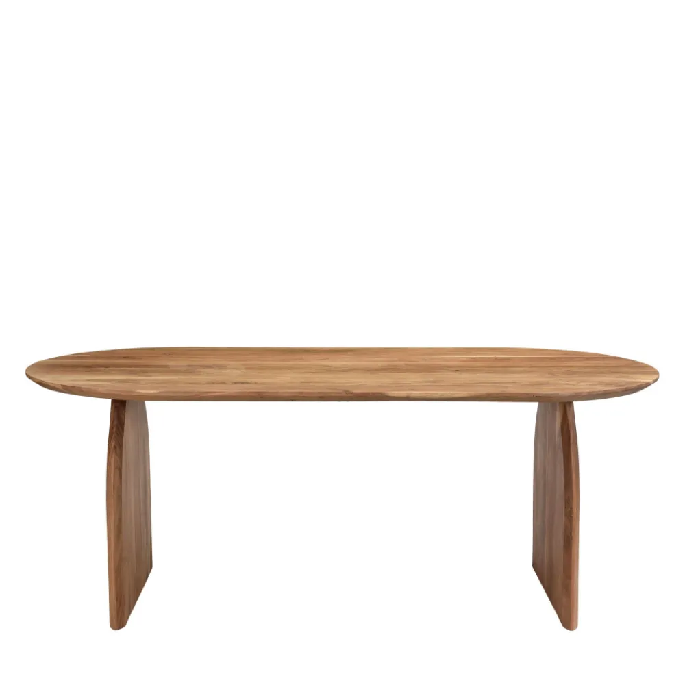 Drawer MALANG Table à manger 8 personnes en bois massif d'acacia