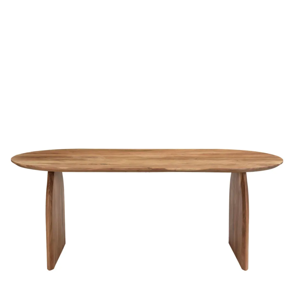 Drawer MALANG Table à manger 8 personnes en bois massif d'acacia