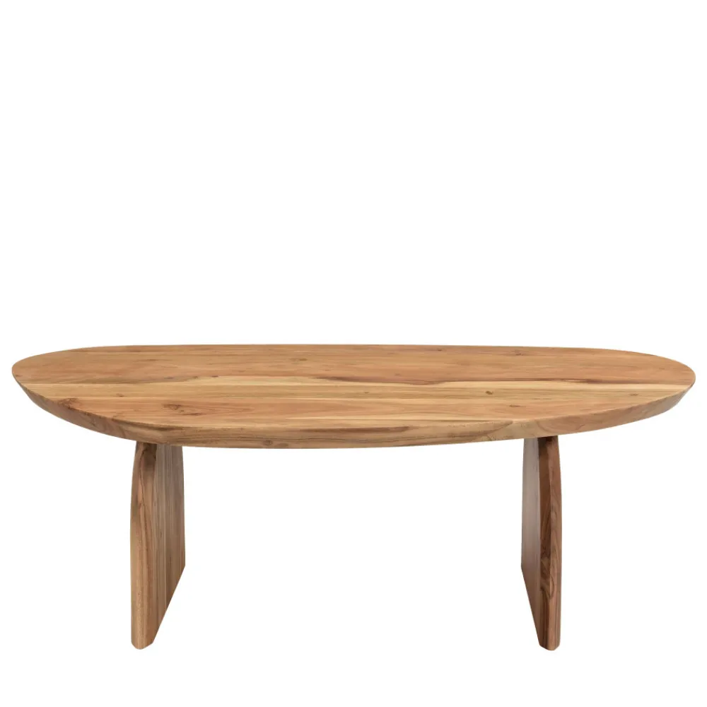 Drawer MALANG Table basse organique en bois massif d'acacia