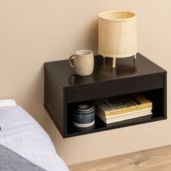 Drawer MANO Table de chevet murale 1 niche, 1 tiroir en bois