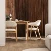 Drawer MARINA Lot de 2 fauteuils de table en tissu et bois