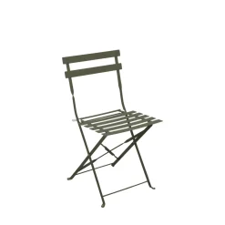 Drawer MARSEILLE Ensemble table de jardin pliante ronde bistrot et 2 chaises en métal