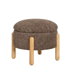 House Nordic MEDAS Pouf rond en tissu ø45cm
