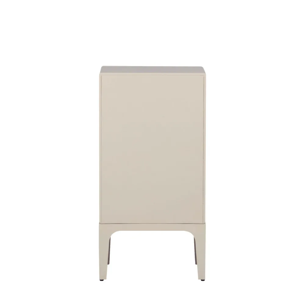 Woood MERGE Petit meuble de rangement 4 tiroirs en bois et métal H89cm