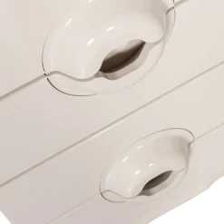 Woood MERGE Petit meuble de rangement 4 tiroirs en bois et métal H89cm