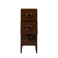 Woood MERGE Petit meuble de rangement 6 tiroirs en bois et métal H120cm