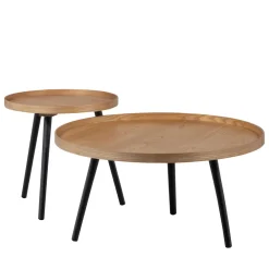 Woood MESA Table d'appoint ronde bois ø60cm