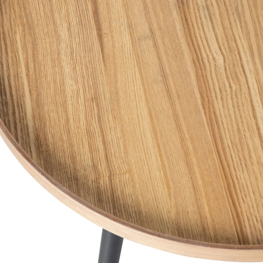Woood MESA Table d'appoint ronde bois ø78cm