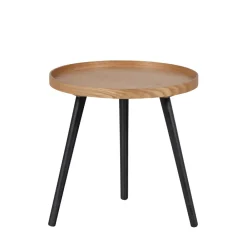 Woood MESA Table d'appoint ronde en bois ø45cm