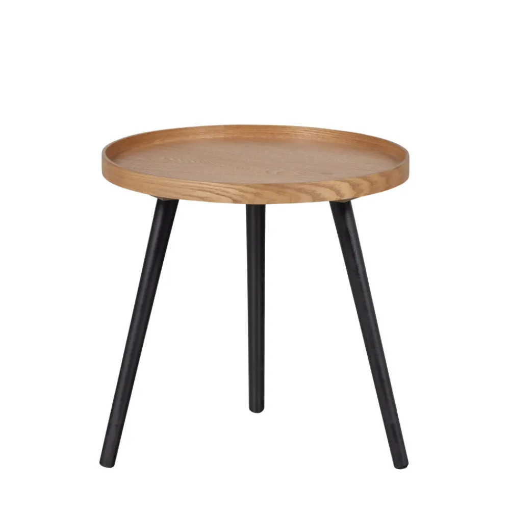 Woood MESA Table d'appoint ronde en bois ø45cm
